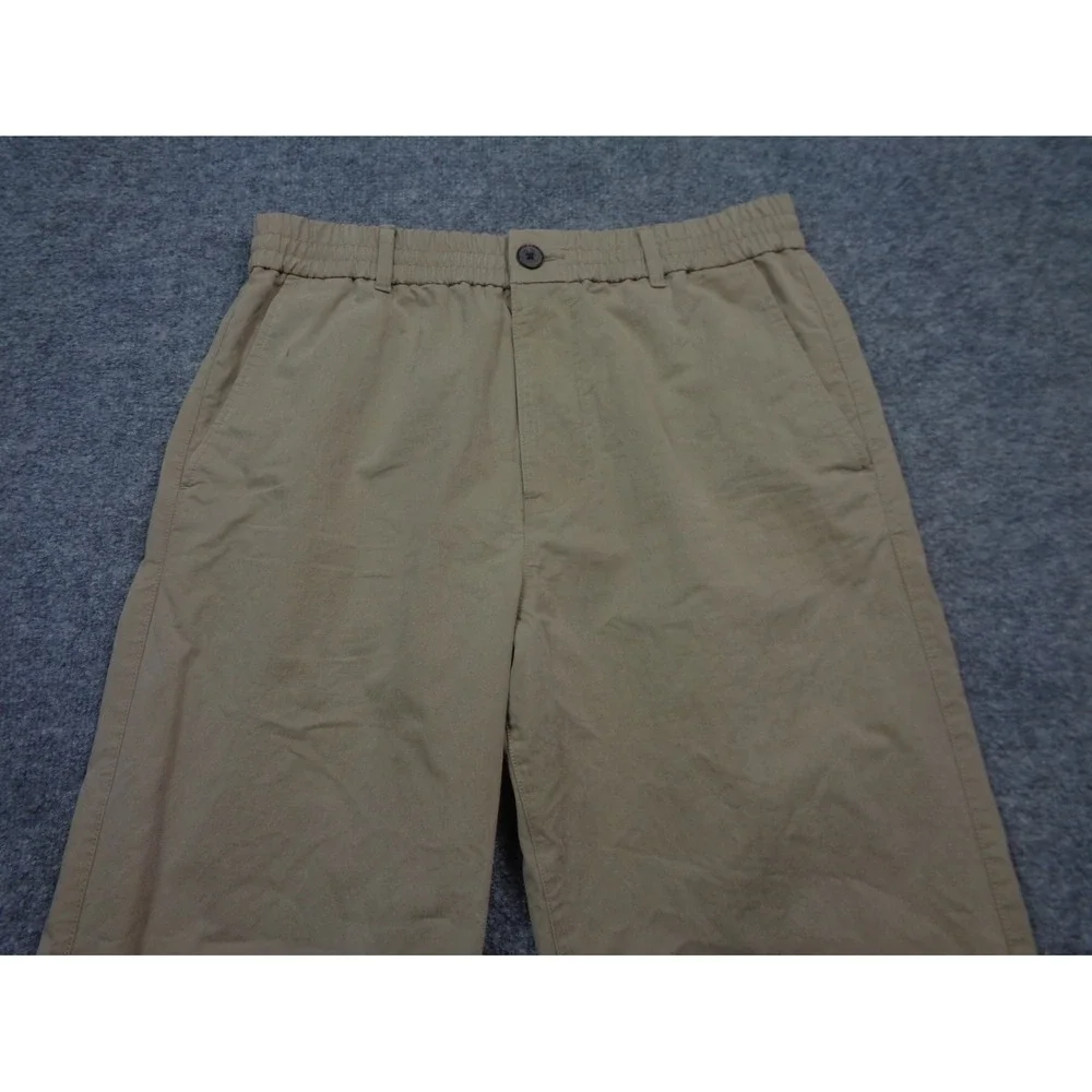 Madewell Stretch Pant Size M Khaki Tan Drawstring Wide Leg Relaxed Comfort